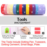 Colorful Diamond Embroidery Pet Cats And Dogs Animals Square Round Decoration Pictures