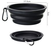 Outdoor Portable Folding Bowl For Dogs And Cats With Keychain