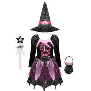 Children cos witch costume