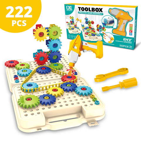 Hand-held Tool Kit For Children To Screw Children