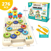 Hand-held Tool Kit For Children To Screw Children