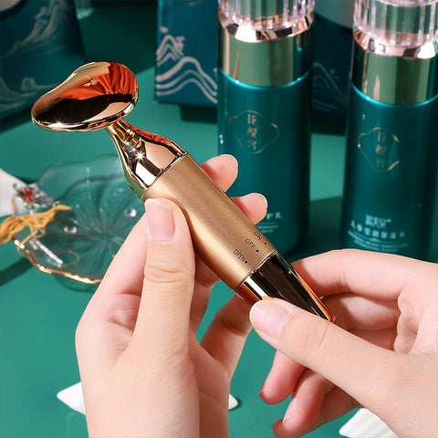 Electric Massage Instrument Facial Heart-shaped Inductive Therapeutical Instrument Facial Absorption Skin Care Easy To Carry Easy Portable